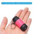 thumbnail image 4 of Linterna de llavero Uxcell Mini, linterna LED portátil, antorcha recargable por USB, rosa, 4 of 7