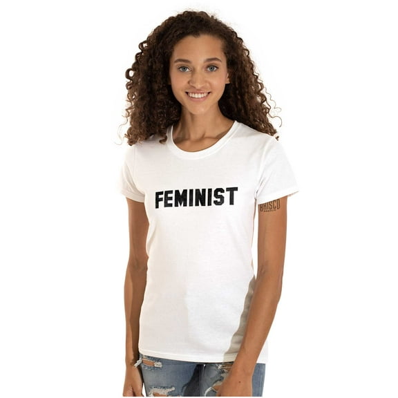 Feminist Woman Political Equality Womens Slim Fit Graphic Tee Brisco Brands S