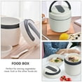 thumbnail image 2 of Miangastore 1Set Microwavable Soup Bowl White TPR Leak Proof for Work, 2 of 9
