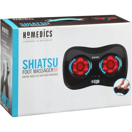 foot homedics massager shiatsu heat walmart