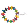 thumbnail image 4 of Bird Wooden Blocks Swing, Wooden Bird Swing Perch Natural Colorful Comfortable  For Parrots For Birds, 4 of 8