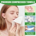 thumbnail image 3 of Compressed Towel, Mini Compressed Towel Tablets, Disposable Face Towels, Camping Towel, Portable Bulk Compressed Coin Tissues for Home, Travel, Outdoor Sports, 3 of 4