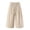 Beige, variant on StSilkitty Mens Baggy Casual Capris Cotton Linen Elastic Waist Drawstring Capri Pants Soft Comfy Cropped Pants