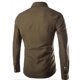 thumbnail image 5 of Camisa de manga larga slim fit para hombre: poliéster transpirable, bolsillo en el pecho, camisa informal/deportiva para exteriores, 5 of 7