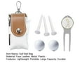 thumbnail image 4 of LJNYFDC Portable Golf Bag Golf Ball Storage Pouch Magnetic Closure Large Capacity Scratch proof 360 Degree Rotating Golf Tee Holder, 4 of 7