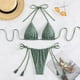 thumbnail image 1 of Conjunto de Bikini con estampado de leopardo para mujer, traje de baño de dos piezas con estampado de leopardo negro, Micro Bikini brasileño con Tanga y lazo lateral, 2024, 1 of 5