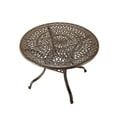 thumbnail image 3 of GSI Homestyles Table à Manger Extérieure Capri 29.75 x 42 x 42 Po. avec Trou pour Parasol, Taupe (1 Unité), 3 of 4