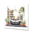 thumbnail image 2 of Designart "Decor with a Natural Bathroom Theme XXIX" Bathroom Metal Wall Art Prints, 2 of 5