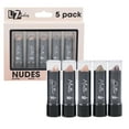 thumbnail image 3 of 5 Pc Assorted Nude Matte Lipstick Colors Shimmer Glitter Beauty Cosmetics 0.12oz, 3 of 3