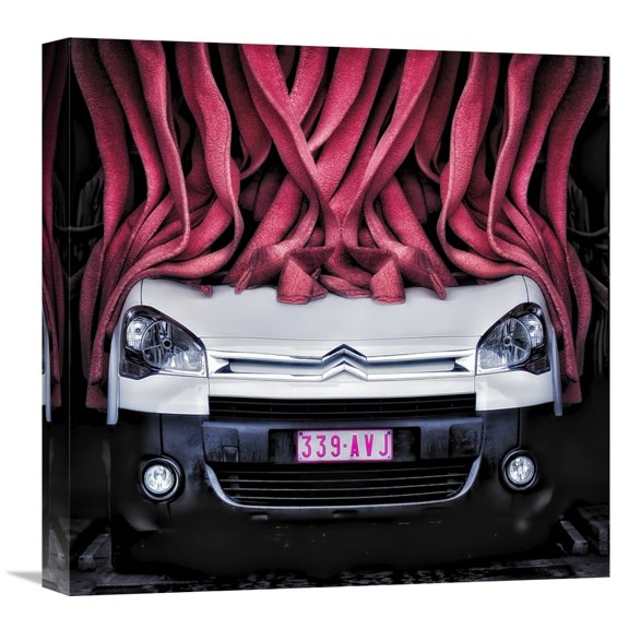 Global Gallery Piet Flour,'The Girl's Car' Stretched Canvas Artwork