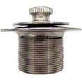 thumbnail image 5 of Westbrass Universal Thread Twist & Close Bathtub Drain with Adaptor and Two-Hole Overflow, Satin Nickel, 5 of 7