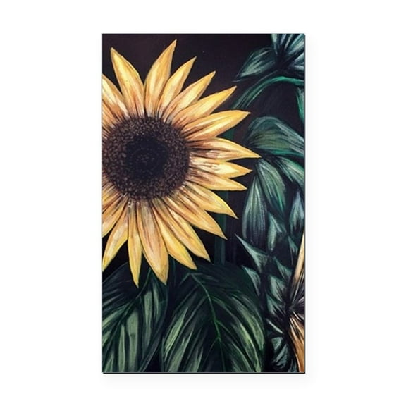 CafePress - Sunflower Life - Rectangle Car Magnet