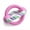 Pink, variant on Interactive Tug Ring for Bonding Training and Exercise— Chew Ring for Dogs to and Fitness 13x13x13cm
