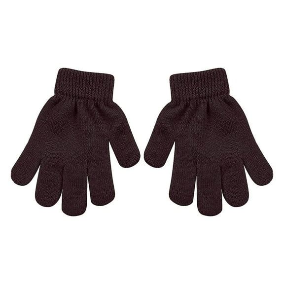 EnJoCho 1 Pairs Cable Knit Gloves For Boys And Girls Ribbed Cuff Gloves For Kids Winter Gloves For Kids Stretchy Warm Bulk Pack Boys Girls Children