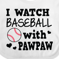 thumbnail image 4 of Inktastic I Watch Baseball with My Pawpaw Boys Baby Bib, 4 of 4