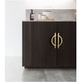 thumbnail image 4 of 2 Pack Brushed Gold Cabinet Pulls 5 Inch(128MM) Hole Centers Kitchen Cabinet Handles Hardware Kitchen Handles for Cabinets Cupboard Handles Drawer Pulls, 4 of 5