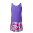 thumbnail image 6 of renvena Kids Girls 2PCS Tennis Skateboard Uniform Racer Back Vest Top with Built-in Shorts Golf Skorts Outfit, 6 of 7
