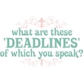 thumbnail image 3 of CafePress - What Are Deadlines Baseball Jersey - Cotton Baseball Jersey, 3/4 Raglan Sleeve Shirt, 3 of 4