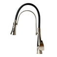 thumbnail image 3 of Brushed Nickel Kitchen Faucet with Black Rubber Stem, 3 of 12