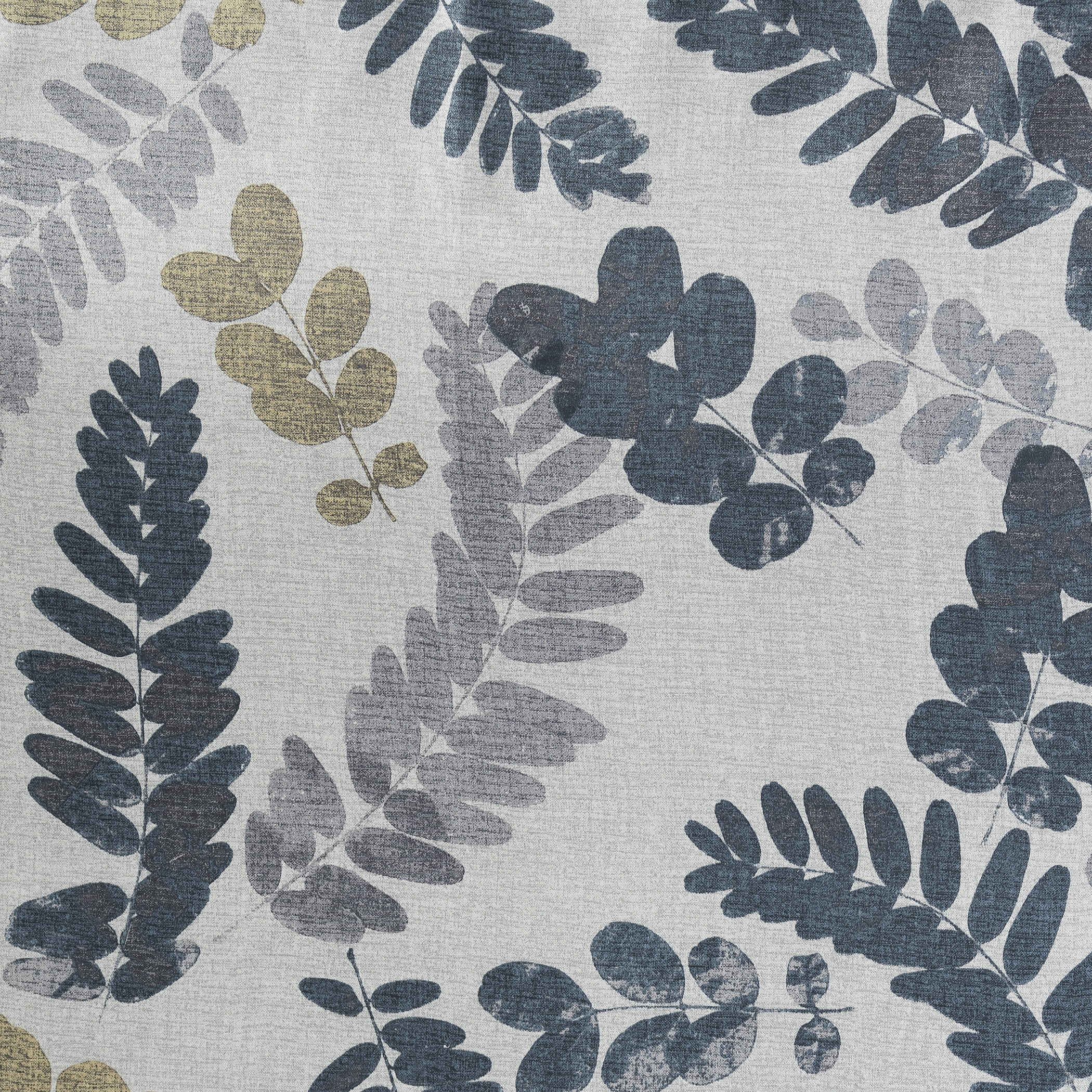Sun Zero Alamea Botanical Print Theater Grade 100% Blackout Grommet Curtain Panel, 40"x108", Indigo