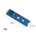 thumbnail image 3 of Tarjeta adaptadora M.2 M Key NGFF a USB 3.0 para BTC Mining PCI-E X16 Converter Ndcxsfigh Para estrenar, 3 of 5