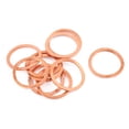 thumbnail image 5 of Unique Bargains Uxcell 20mm x 16mm x 1mm Flat Ring Copper Crush Washer Sealing Gasket Fastener (10-pack), 5 of 5