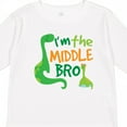 thumbnail image 4 of Inktastic Middle Brother Boy Dinosaur Announcement Boys Long Sleeve Toddler T-Shirt, 4 of 5