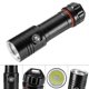 thumbnail image 3 of Aluminio al aire libre 1200LM LED buceo cena brillante impermeable linterna antorcha eléctrica, 3 of 8