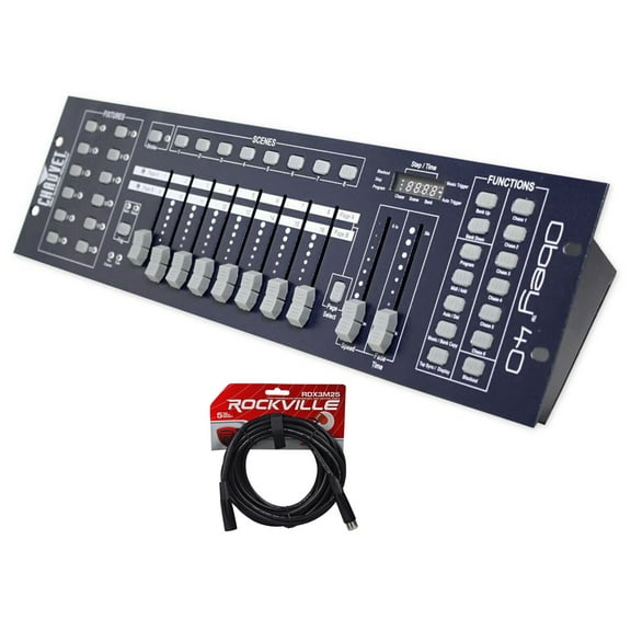 Chauvet DJ OBEY40 DMX 512 Light / Fog Controller  FREE 25' Foot DMX Cable