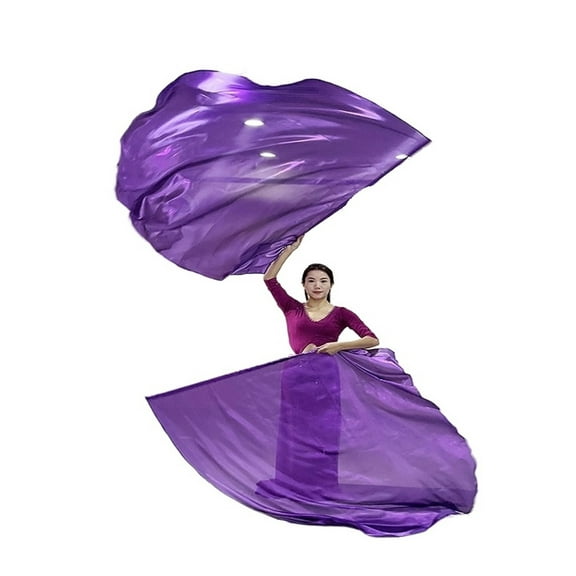 Belly Dance Accessories Flag 140*140 Cm Real Silk Veil Multiple Color Options Flags For Adult Stage Performance Practice