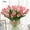 Pink, variant on Morttic 5/10Pack Artificial Tulip Flowers 13.5 Inch PU Real Touch Tulip Bouquet Flowers Bridal Bouquets for Home Kitchen Wedding Office Party Decorations (Blue ,10pcs)