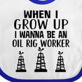 thumbnail image 4 of Inktastic Future Oil Rig Worker Boys or Girls Baby Bib, 4 of 4