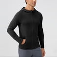 thumbnail image 4 of Kaemgyyd Mens Athletic Jacket for Running Workout Hiking Breathable Full Zip Stretch Hoodies Lightweight Outwear with Pockets, 4 of 4