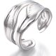thumbnail image 1 of 2 Anillos de puño anchos, anillos abiertos, anillos personalizados para nudillos, joyería delicada y moderna para mujer, acero inoxidable, color, talla 8 (18,1 mm)., 1 of 4