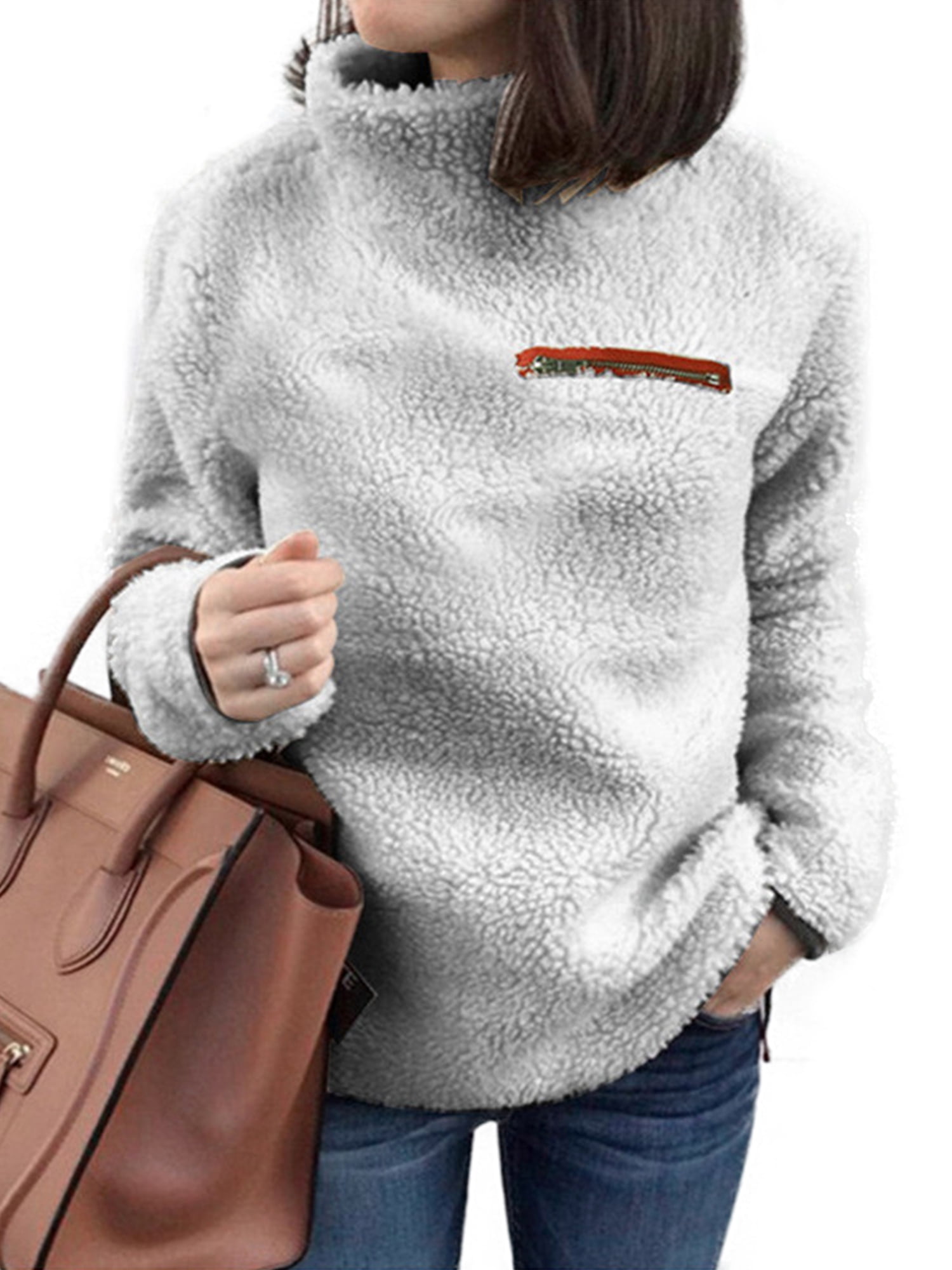 fluffy jacket walmart