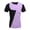 Purple, variant on COOFANDY Men Fashion Casual Asymmetrical Collar Short Sleeve Patchwork Contrast Color T Shirt Tops T2PC