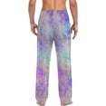 thumbnail image 2 of GZHJMY Iridescent Men's Pajama Pants, Soft and Comfortable Lounge Sleep Bottoms with Pockets, Men's Sleepwear with Custom Print, XX-Large, 2 of 7