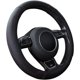 thumbnail image 1 of Funda universal para volante de coche, de microfibra, de 37-38 cm (15"), antideslizante, transpirable y duradera (negra), 1 of 5
