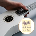 thumbnail image 3 of Phenofice 2Pcs Electric Guitar Decal PVC Pink Flower for Guitarists Personalization, 3 of 8