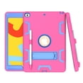 thumbnail image 2 of Dteck Case For Apple iPad 8th Generation 10.2-inch 2020,iPad 7th Gen 10.2" 2019 Shockproof 3 in 1 Design Rugged Hybrid Armor Rubber Hard Case Kickstand Protective Cover,Rose+Blue, 2 of 6