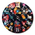 thumbnail image 2 of Designart "Melodic Colors of Vinyl Records III" Music Oversized Wall Clock, 2 of 5