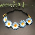 thumbnail image 1 of 5 guirnaldas de flores de margaritas, diadema con forma de girasol, sombrero de paja para playa, vacaciones en la playa, guirnalda, 1 of 6