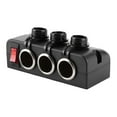 thumbnail image 1 of Cigar Lighter Adapter Car Power Adapter 1224V Cigar Lighter Adapter 3 Way Port 16A Waterproof Overload Protection W CutOut Switch, 1 of 8