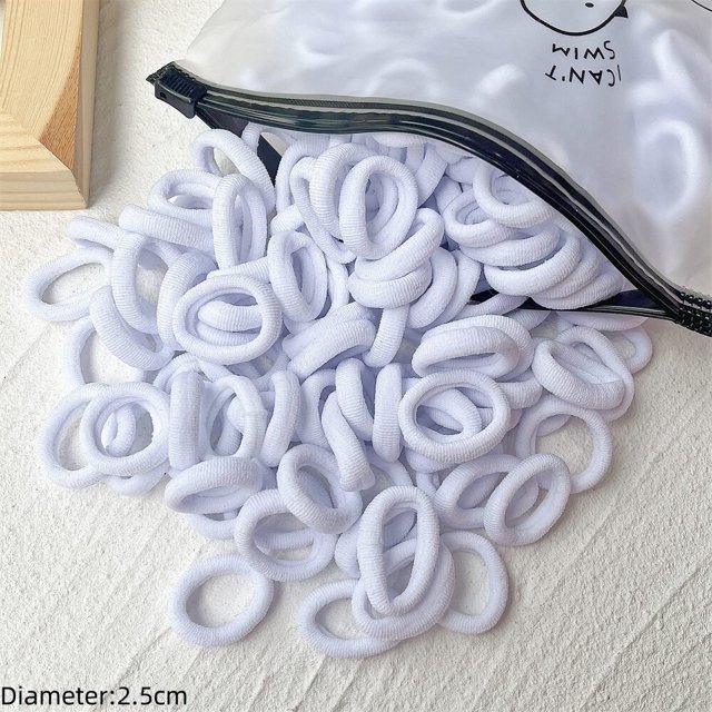 Bandas elásticas para el pelo para niña y mujer, accesorios de goma para la cabeza, tocado de ligas, coletas, herramienta de cola de cerdo DIY, 50 unidades por juego