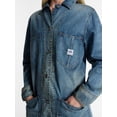 thumbnail image 4 of Kacey Lee Women's Denim Chore Dress with Long Sleeves, Sizes S-XXL, 4 of 5