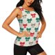 thumbnail image 2 of Balery Retro bows Camiseta sin mangas estampada ligera para mujer, tops de entrenamiento sin mangas, camisetas de yoga transpirables de secado rápido.-X-Large, 2 of 7