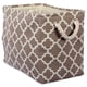 thumbnail image 1 of DII Polyester Bin Lattice Marrón Rectángulo Grande Design Imports CAMZ37873, 1 of 2