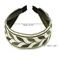 thumbnail image 4 of 1 Pc Diadema Clásica de Bordado Bohemio para Mujeres y Niñas de 1.97" de Ancho Verde, 4 of 6