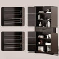 thumbnail image 4 of Aiho 71" Kitchen PantryStorage Cabinet with 4 Doors and 4 Adjustable Shelves, Dark Brown, 4 of 7
