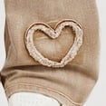 thumbnail image 6 of Zanarzt Baggy Jeans for Teens Girls Flare Jeans Denim Bell Bottom Pants Retro High Waisted Wide Leg Trousers Khaki,9-10 Years, 6 of 8